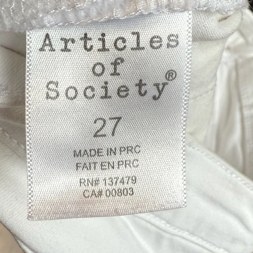 Articles of Society Sarah Skinny Jeans White Size 27 – Optic White Stretch Denim - Picture 5 of 11